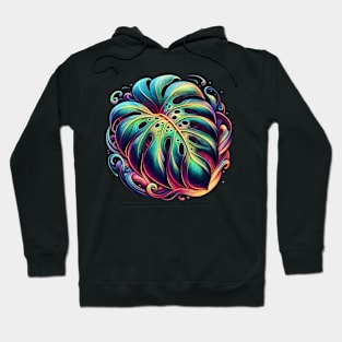 Monstera plant abstract Hoodie